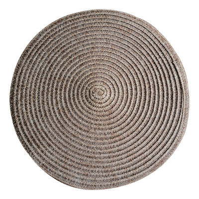 Kitchen Room Space Luxury Golden Waterproof PVC Round Christmas Dining Table Place Mats