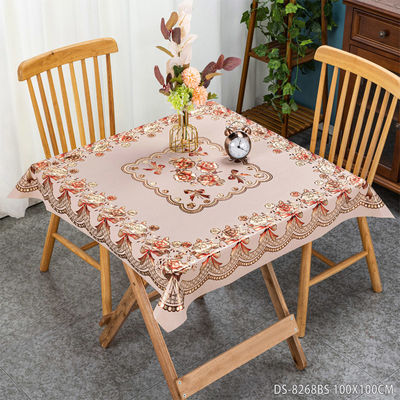 Customized Waterproof Oil Proof PVC Plastic Floral Table Cloth Cover for Year Wedding